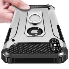 オシャレ 人気 おしゃれ 保護ケース超耐久 iPhone スマホ iPhone 落下防止 スタンド機能 携帯カバー 取り出し易い ケース ケース 車載ホルダー対応米軍MIL規格擦り傷防止対応軽量全面保護超耐久薄型 X/XS アイフォン TPU シルバー 落下衝