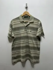 メンズ BEAN POLE(ビーンポール) ストライプ 半袖 ポロTシャツ 95 サイズ