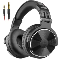 OneOdio Pro10 有線オーバーイヤーヘッドホン 50mmドライバー 低音 DJモニター スタジオ録音/ミキシング用 ブラック | 50mmドライバーと密閉型低音サウンド。6.35/3.5mm端子とShare-Port対応で、DJ、録音、ミキシング、ギのサムネイル