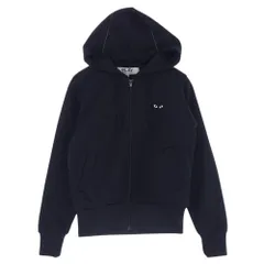 PLAY COMME des GARCONS ジップパーカーS ブルー⭐︎未使用 PLAY COMME des GARCONS コムデギャルソン プレイ パーカー