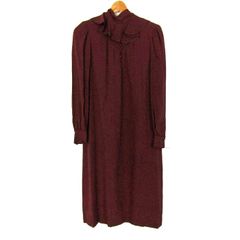 ニナリッチ ワンピース 長袖 トップス レディース 38サイズ ブラウン系 NINA RICCI BOUTIQUE 【中古】