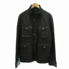 ヒューゴボス　ライダースジャケット　ラムレザー　シングル　キルティング　ブラック Amazon | [Hugo Boss] (ヒューゴボス) ラムレザー フルジップ