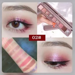novo 9色 アイシャドウ グリッター コスメ 化粧品 02