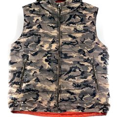 【MONCLER】バレンシアガ　コラボ　タウンベスト　切替　06AW　46カーキ MONCLER モンクレール ダウンジャケット 色落ち カーキ size0
