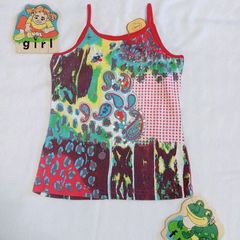 新品♪女の子☆ビーズとスパンコール付きカラフルキャミソール