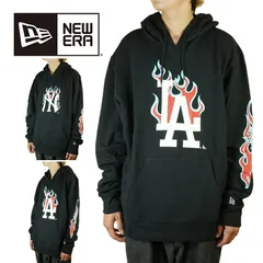 ニューエラ NEW ERAメンズ パーカー30493BE00 TEAM FIRE HOODYチームファイヤーフーディNY YANKEES BLACK(ヤンキースブラック) LA DODGERS BLACK(ドジャースブラック)ニューヨーク ロサンゼルス 黒 ス