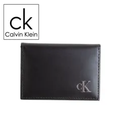 カルバンクライン ジーンズ Calvin Klein Jeans 名刺入れ カードケース  レザー ロゴ プレートメンズ 31kj200004 BOX付
