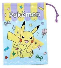 696435 キャラクター 巾着袋 ポケットモンスター（ Popping Up ブルー系 ） ポケモン モンスターボール コップ袋 保育園 給食袋 男の子 女の子 小学校 巾着 袋 巾着ポーチ きんちゃく キッズ 子供 小物入れ お弁当袋 手さげ 給食 遠足