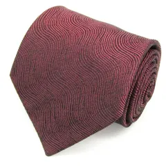 シャルル・ジョルダン ブランドネクタイ 総柄 シルク PO  メンズ レッド CHARLES JOURDAN 【中古】