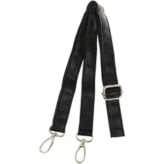 ブラック CAWSS ショルダーストラップ ショルダー バッグ ストラップ カバン ショルダーベルト 合皮 ソフトレザー 斜め掛け 鞄 付け替え PU レザー 肩ひも 紐 単品 (ブラック)