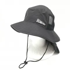 ビームスゴルフ バケットハット 黒 一部メッシュ  59cm  ゴルフウェア BEAMS GOLF