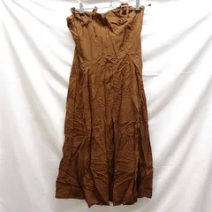 ユニクロ INES DE LA FRESSANGE コラボ キャミワンピース フレア ロング ドット S ブラウン レディース UNIQLO