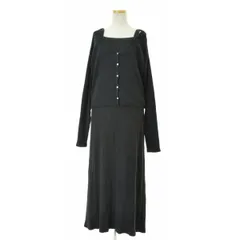 【UNGRID】24SS 112410348701 レイヤードテレコキャミソールワンピース