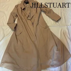 ジルスチュアート　JILLSTUART　ピンクベージュ　レーヨンポリ素材　レディース　ロングコート　サイズ：S