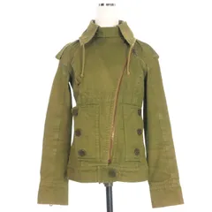 クロエ CHLOE 90's Military Asymmetric Jacket ミリタリージャケット ブルゾン 36 カーキ 緑 4AVE07-4A053のサムネイル