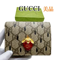 極美品 グッチ GGスプリーム ストロベリープリント 二つ折り短財布　付属品 Amazon | [グッチ] 2つ折り長財布 STRAWBERRY PRINT