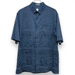 10799【美品・限定コラボ】Dior×ステューシー☆総柄デザイン シルクシャツ