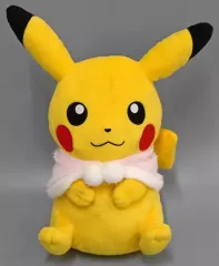 【中古】ぬいぐるみ ピカチュウ めちゃでかぬいぐるみ～ウィンターピカチュウ～ 「ポケットモンスター」