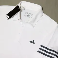 ○送料390円可能商品 アディダス ゴルフ adidas GOLF 新品 メンズ 3ストライプス 半袖 ポロシャツ 白 XXLサイズ[IU4359-2XL]三 零★QWER★
