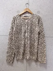 IENA イエナ カーディガン ニット 前開き 長袖 レオパード柄 ベージュ系 サイズ表記なし