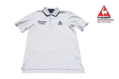 【中古】ルコックスポルティフゴルフ｜LE COQ SPORTIF GOLF｜クールマックス半袖ポロシャツ｜QG2787｜メンズゴルフウェア｜L
