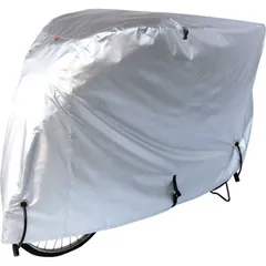 【 新品 未開封 】 アサヒサイクル DX厚手サイクルカバー 300D(Lサイズ:24-28型用/後カゴ装着車用/シルバー) DXｱﾙﾃﾞｻｲｸﾙｶﾊﾞｰ 未使用 送料無料のサムネイル