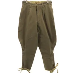 MACOTEX s.p.a マコテックス 80s イタリア軍 ヴィンテージ ライディング パンツ 468R カーキ ボタンフライ メンズ 古着