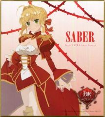 [중고] 식완 잡화 세이버 (배경 장미) [Fate / EXTRA Last Encore 색지 껌]