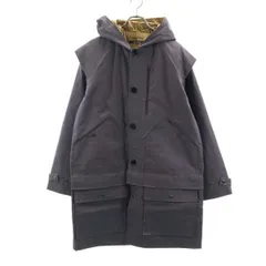 未使用 ジョンブル セパレート コート S グレー Johnbull フード付き ジャケット 2way メンズ 【200823】 【中古】