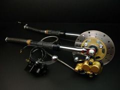 ドラムブレーキリアブレーキディスク化キット YBR125 GN125 GB250
