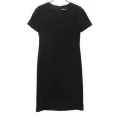 courreges クレージュ 日本製 半袖 ワンピース 7AR 黒 レディース 古着