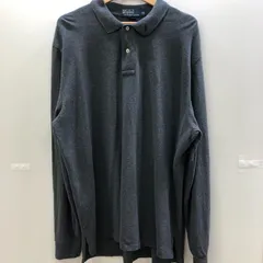 POLO by Ralph Lauren ポロバイラルフローレン 長袖シャツ コットンシャツ ハーフボタン オーバーサイズ CHINA メンズ グレー