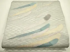 平和屋着物＊夏物　太鼓柄袋帯　吉祥文　金糸　正絹　逸品　CAAU4051eg