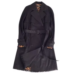 美品 ドルチェ&ガッバーナ DOLCE&GABBANA トレンチコート 裏レオパ
