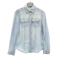 ARMANI EXCHANGE アルマーニエクスチェンジ 長袖 シャツ XS ブルー系 レディース 古着のサムネイル