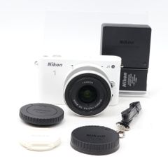 【難有品】Nikon ミラーレス一眼カメラ Nikon 1 (ニコンワン) J1 (ジェイワン) 標準ズームレンズキット ホワイトN1 J1HLK WH