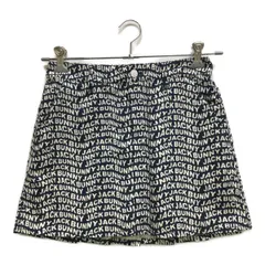 中古 レディース ジャックバニー Jack Bunny!! スカート 0(S) 紺 ネイビー 一体型インナーパンツ付き 総ロゴ柄