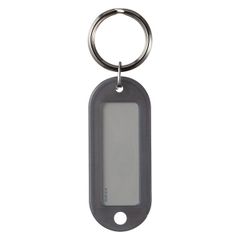 （まとめ買い）コクヨ キーホルダー型名札 両面表示用 グレー 10個パック ナフ-210MX10 【×3セット】