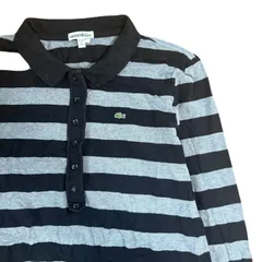ラコステ　長袖ポロシャツ　36 S-Mサイズ相当　ボーダー　US古着