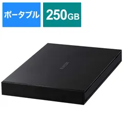 【 新品 未開封 】   エレコム 外付けSSD USB-A接続 (PS4対応) ブラック [ポータブル型/250GB] ESD-EJ0250GBKR 未使用 送料無料