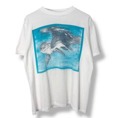90s LOCO T'Z inc "SANIBEL ISLAND" Print T-Shirt 90年代 サニベル島 イルカ Tシャツ 半袖 シングルステッチ オールドサーフ お土産 アート 古着 ビンテージ ヴィンテージ
