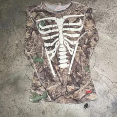 Supreme×Hanes シュプリーム×ヘインズ Hanes BONES THERMAL CREW CAMO サーマル 長袖Tシャツ sizeS【表参道t】