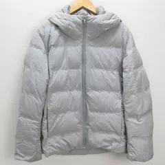 D■ユニクロ/UNIQLO 442147 シームレスダウンパーカ（3Dカット）【L】灰/MENS■92y【中古】