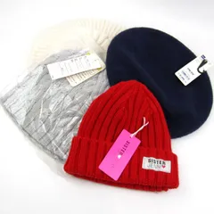 GU シスタージェニー WEGO他 ニットキャップ ハット ベレー帽 4点セット 未使用 帽子 ブランド まとめて キッズ レディース