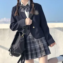 女子高生 制服 リボン ブレザー スカート チェック セット JK 学生 スクール コスプレ ファッション レディース ブラッククイーン女子高生 制服 高校制服 5点セット 学生服 セーラー服 JK制服 ジャケット お揃い 卒業式スーツlusen01
