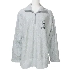チャンピオン CHAMPION リバースウィーブ ハーフジップ スウェット トレーナー 長袖 プリント ロゴ ワンポイント 裏毛 M グレー Xのサムネイル
