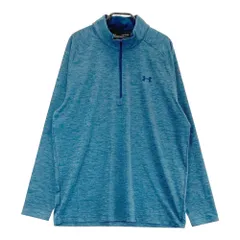 サイズ：XL UNDER ARMOUR アンダーアーマー 1298951 ハーフジップ 長袖Tシャツ  ブルー系 [240101458047] ゴルフウェア メンズ ストスト