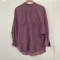 LOWRYS FARM ローリーズファーム シャツ、ブラウス 長袖 長袖シャツ ノーカラーシャツ シアーシャツ