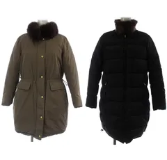 マッキントッシュフィロソフィー MACKINTOSH PHILOSOPHY リバーシブルダウンコート 襟ブルーフォックスファー ミドル 36 S カーキ H5A06-663-79 /AQ ■GY34のサムネイル