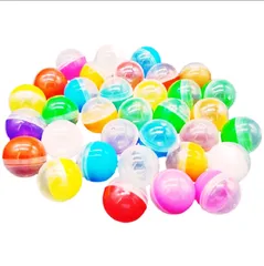 45mm 10個 ガチャガチャ 空カプセル カラフル カラー カプセル 容器 景品 ケース 玉 空 ガチャかぷせる クリスマス ガチャカップ ガチャポン がちゃぽん ガシャポン から カプセルトイ 球 球体 入れ クリア クレーンゲーム ボール プラ 玩具